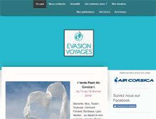 Tablet Screenshot of evasionvoyagesajaccio.com